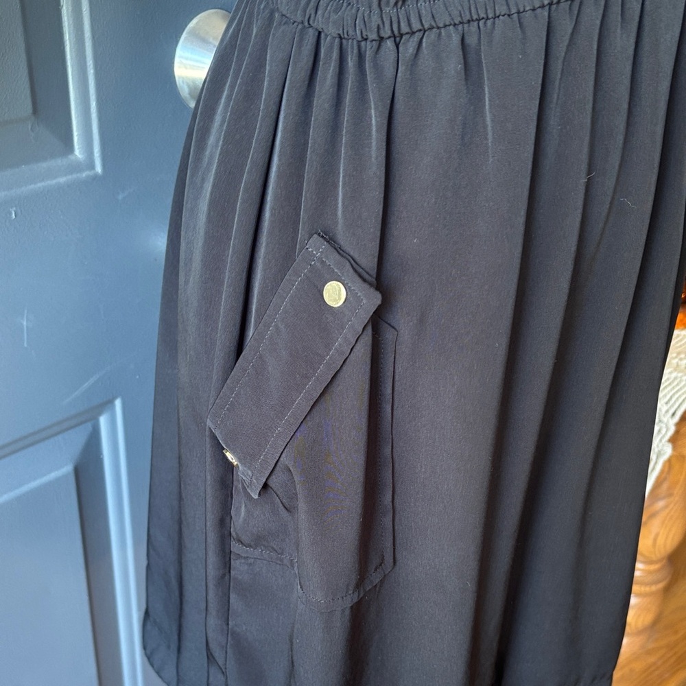 Alfani Black Button-Front Mini Dress - Picture 5 of 7